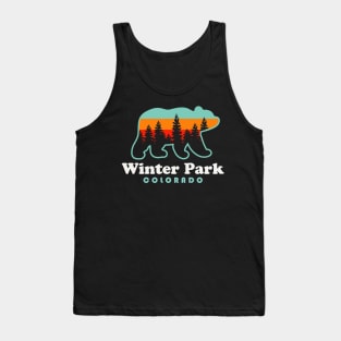 Winter Park Colorado Vacation Travel Bear Trees Tank Top